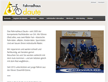 Tablet Screenshot of fahrradhaus-daute.de